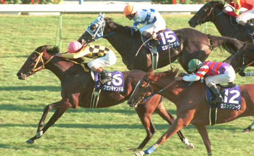 99年秋華賞を制したブゼンキャンドルと安田康彦騎手