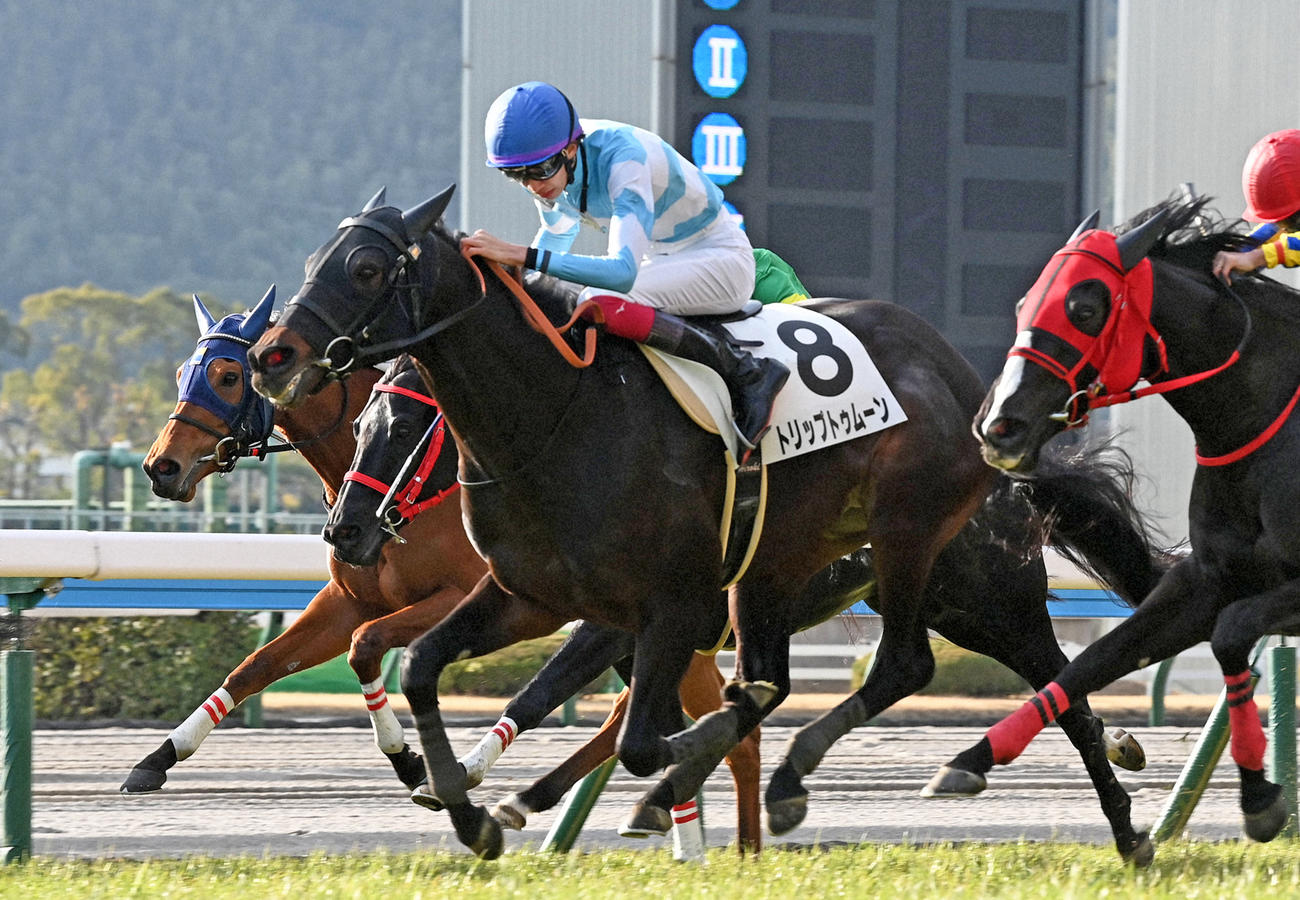 2月18日、小倉12Rの4歳上1勝クラスを制したトリップトゥムーン