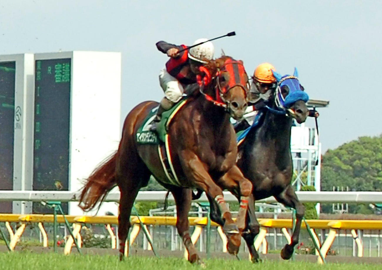 07年エプソムCを制したエイシンデピュティと田中勝春騎手