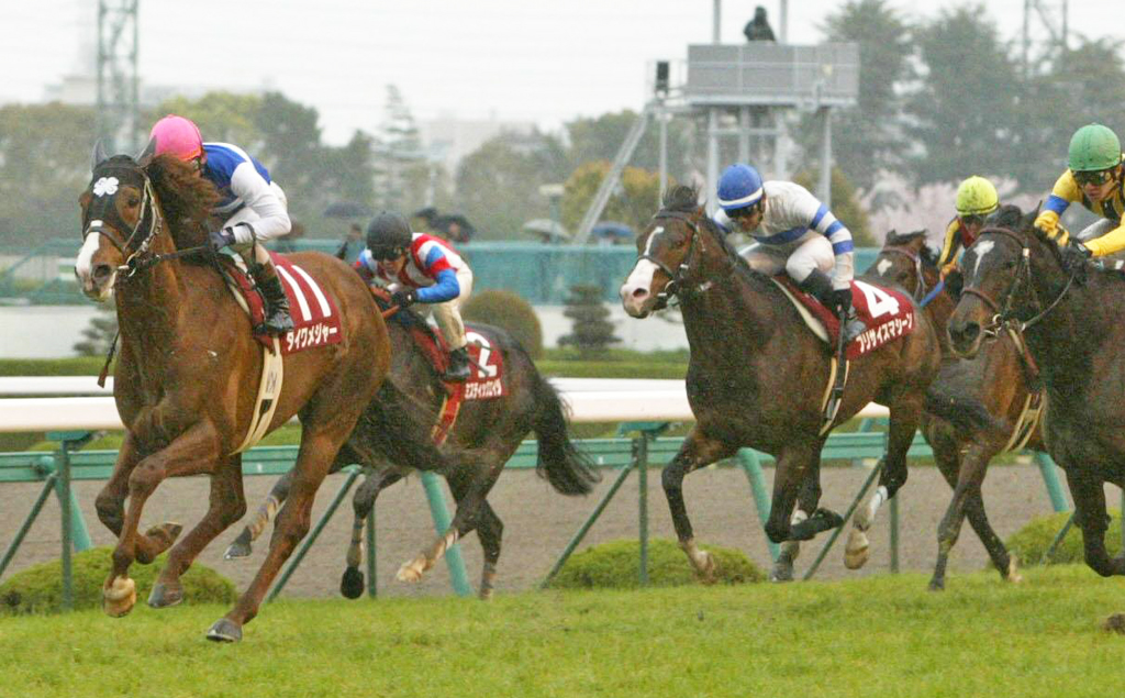 06年マイラーズCを制したダイワメジャー（左）