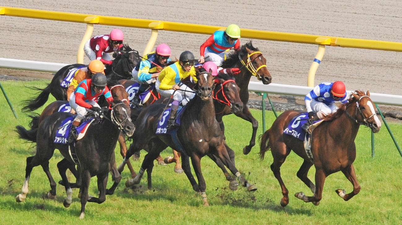 09年安田記念を制したウオッカ（中央）