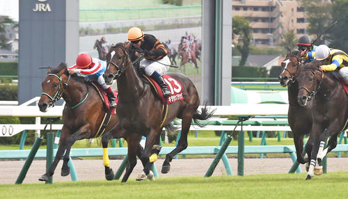 15年セントライト記念を制したキタサンブラック(左から2頭目)