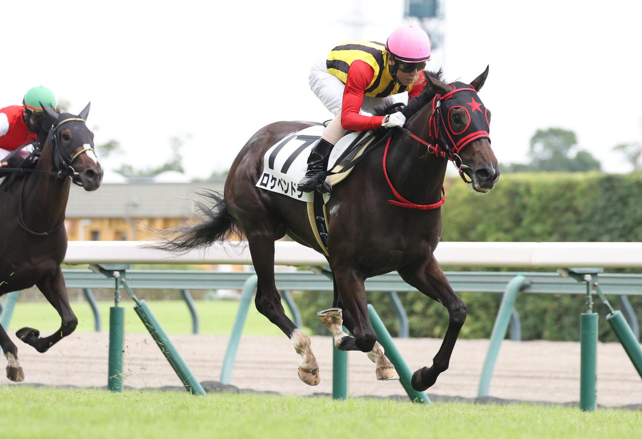 24年9月28日中京5R新馬戦を制したロケベンドラ