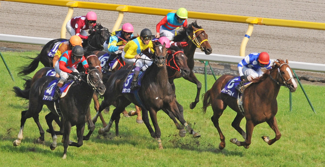 09年安田記念を制したウオッカ（中央）