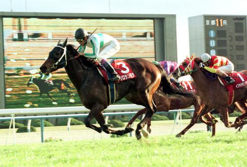 1997年1月、日経新春杯(G2)を制したメジロランバダ(武豊)