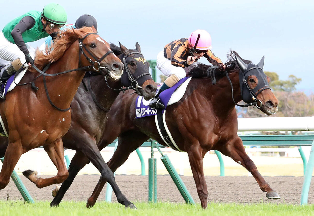 20年高松宮記念を制したモズスーパーフレア（右）