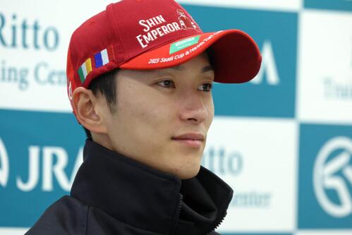 坂井瑠星騎手(2026年撮影)