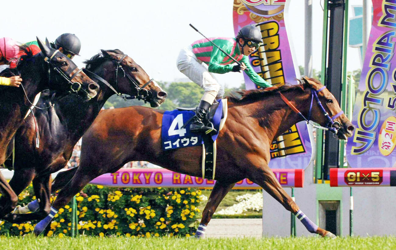 07年ヴィクトリアMを制したコイウタと松岡騎手
