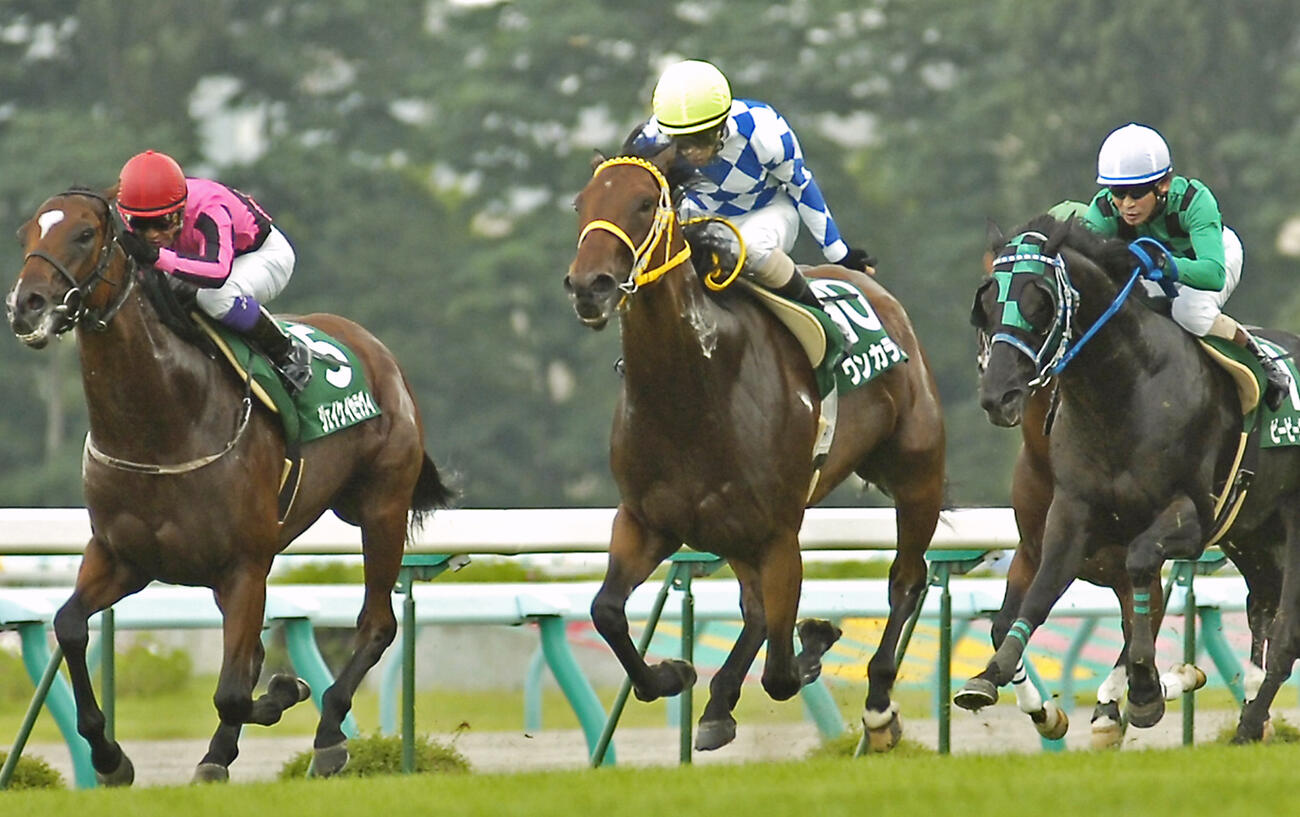 10年キーンランドCを制したワンカラット（中央）