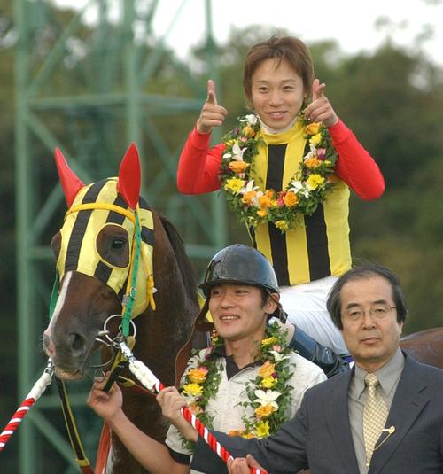 03年、スプリンターズSをデュランダルで制した池添騎手
