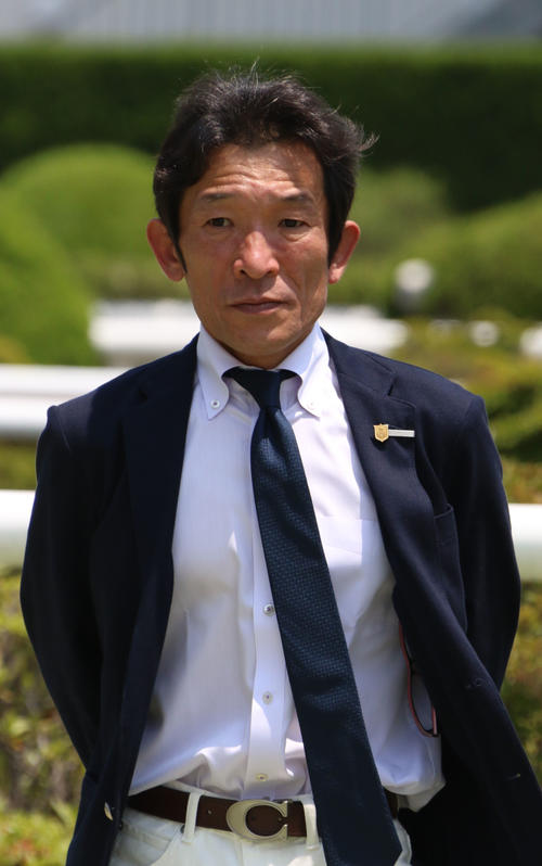 石橋守調教師（2016年5月22日撮影）