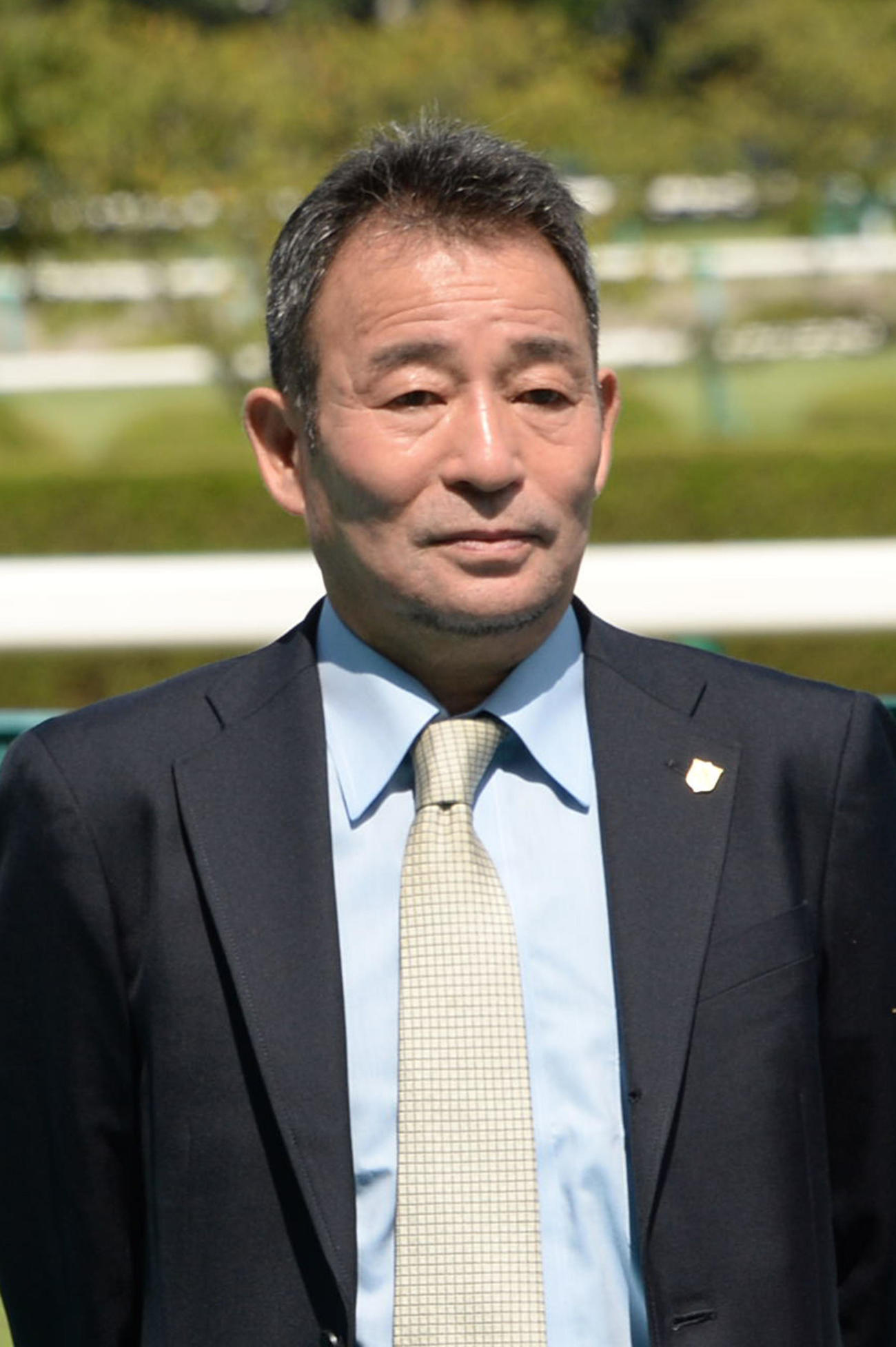 南井克巳調教師（2013年9月撮影）