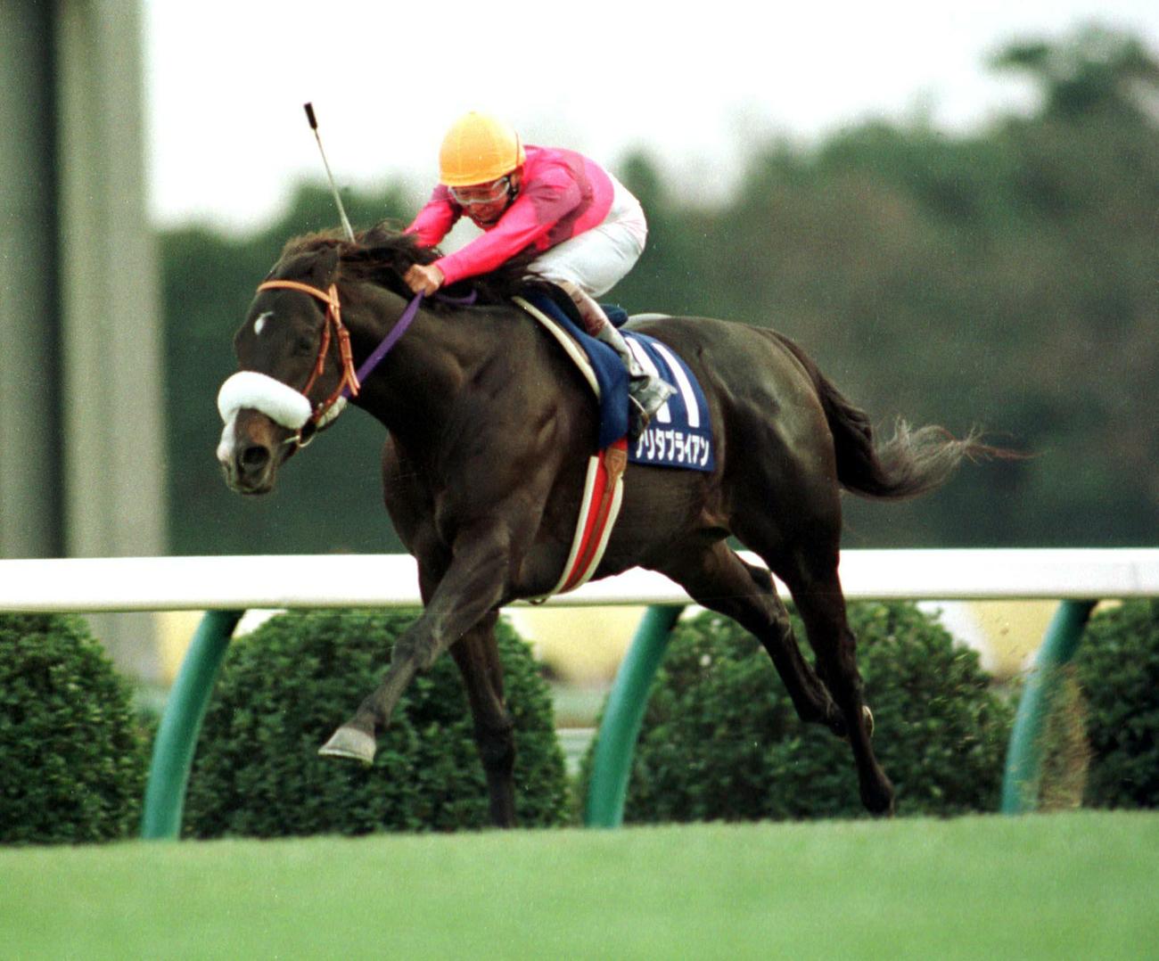 94年の有馬記念を制したナリタブライアンと南井騎手