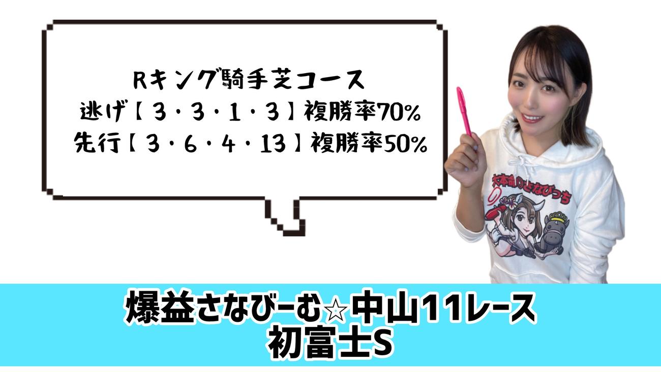 初富士Ｓ　的中のカギ
