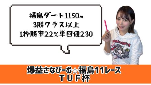 TUF杯　的中のポイント