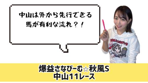 秋風S的中のポイント