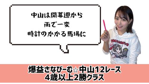 中山12Ｒ　的中のカギ