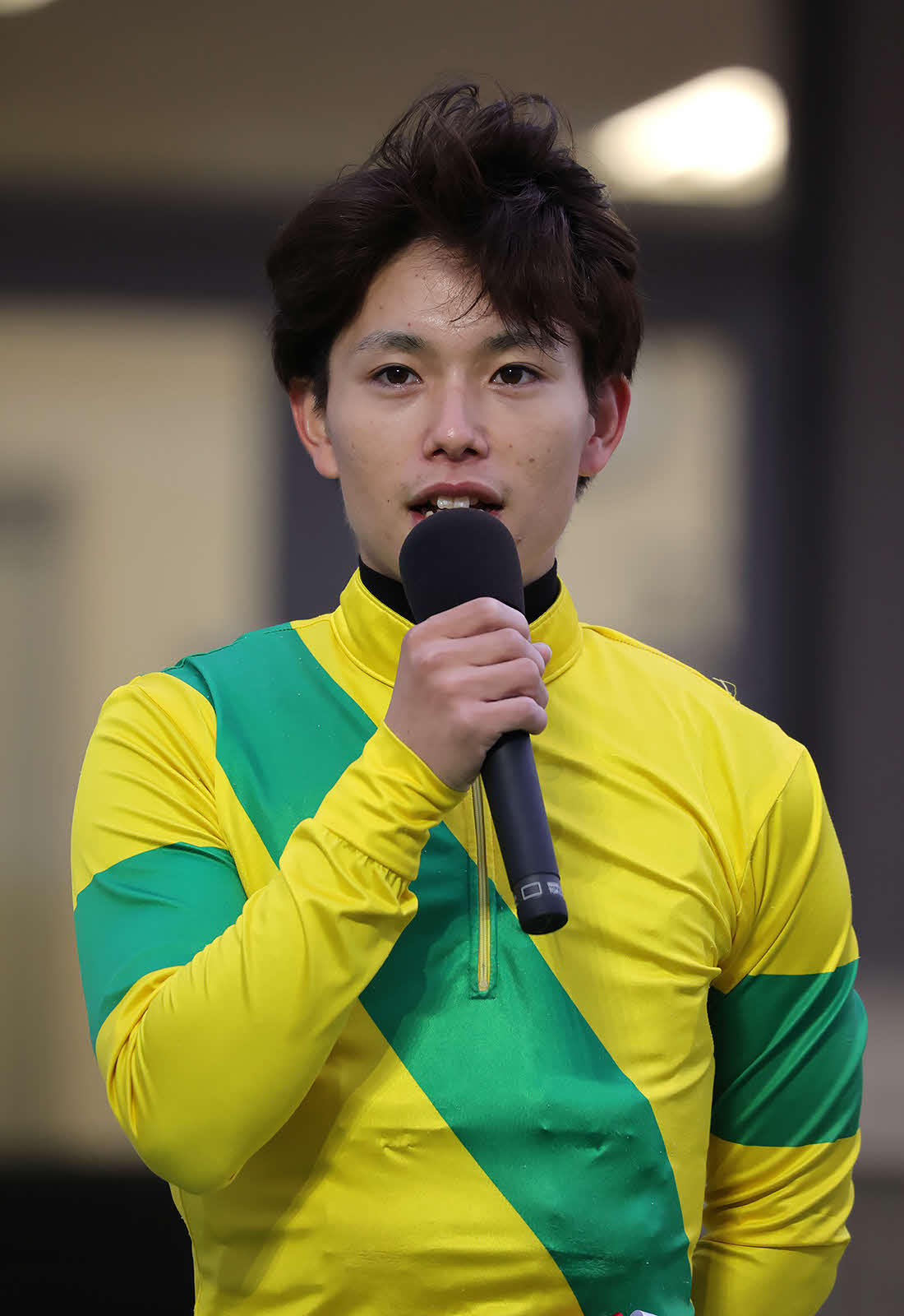 地方競馬ジョッキーズチャンピオンシップファーストステージで1位となった浦和の福原杏騎手（岩手県競馬組合提供）