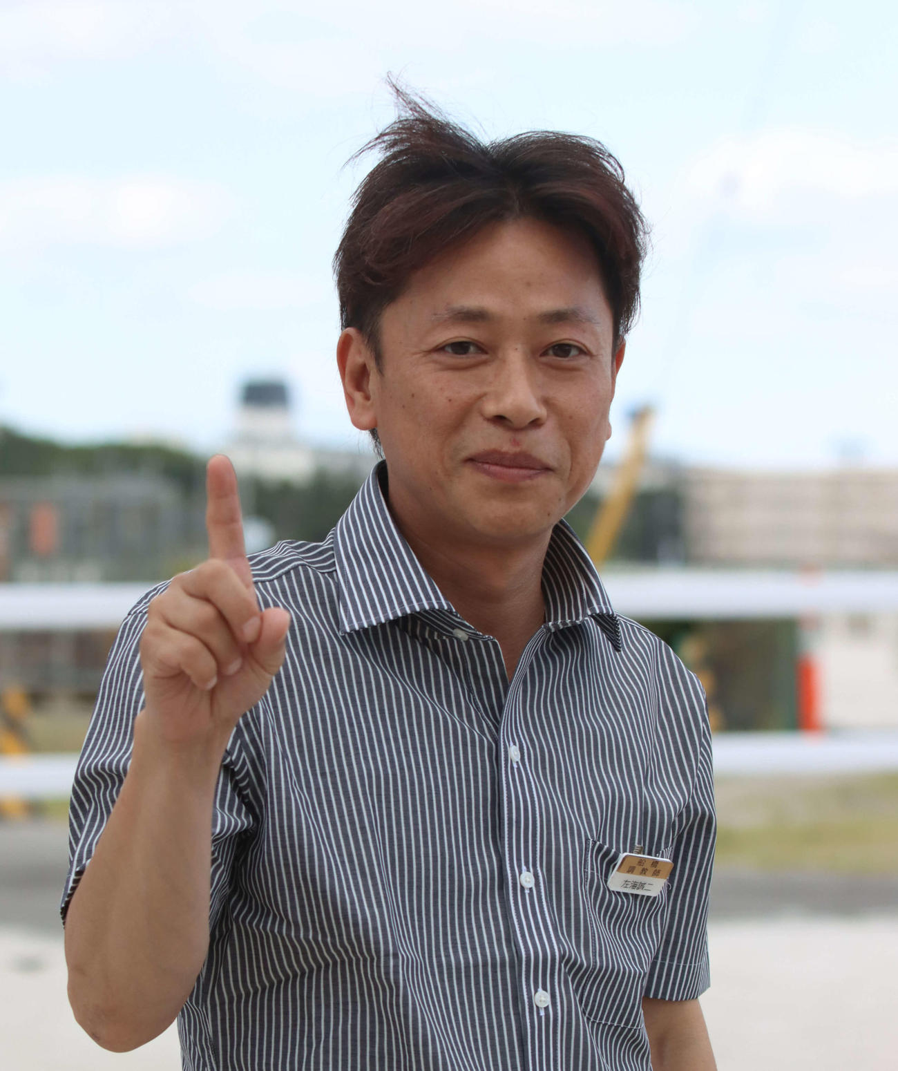 左海誠二さん（7月21日撮影）