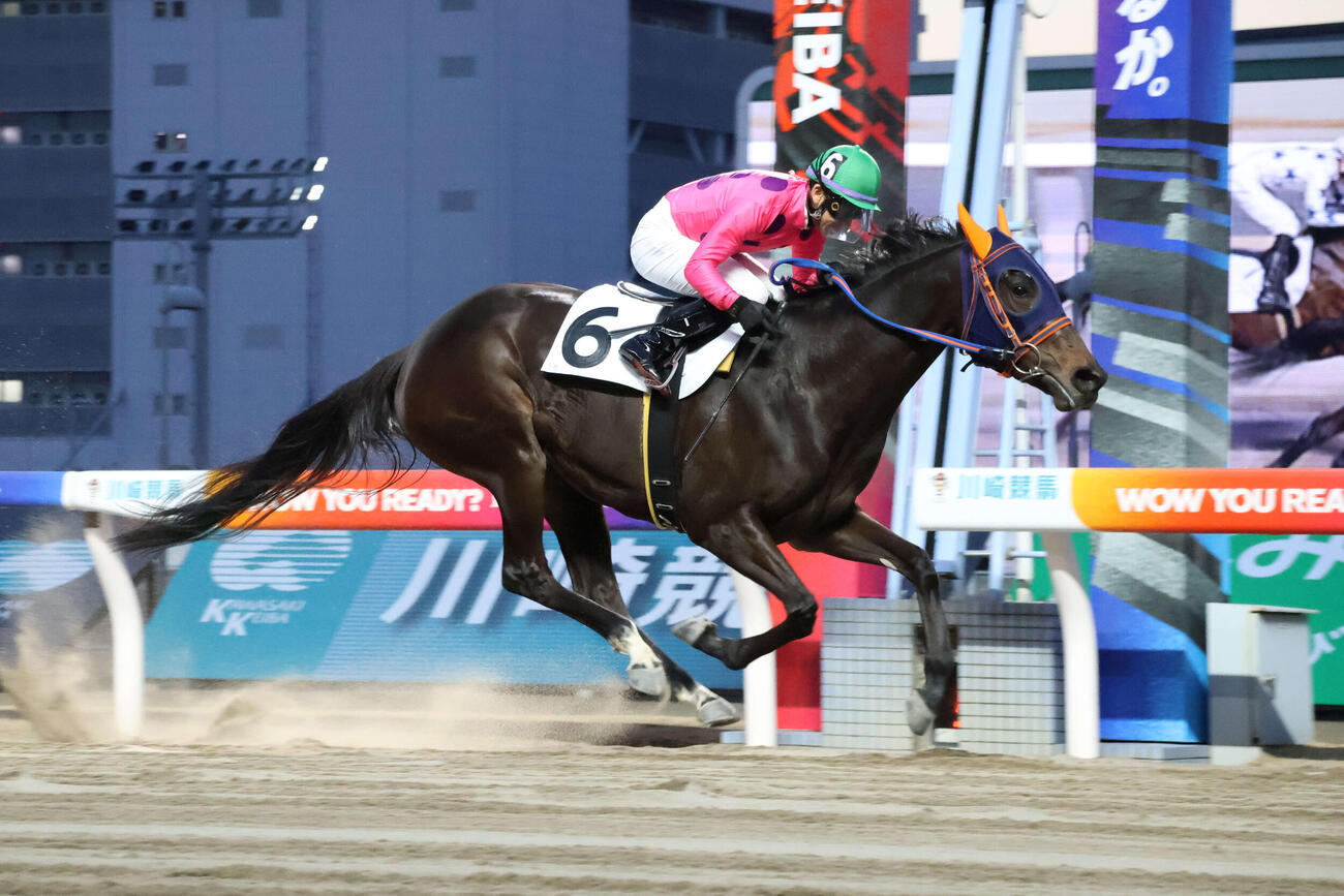 2日　2番手から直線で抜け出し迦陵頻伽賞を制したミラコロピリナと西啓太騎手