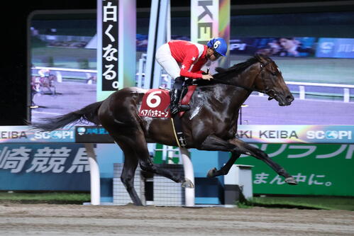 スパーキングサマーチャレンジを制したベアバッキューンと野畑凌騎手