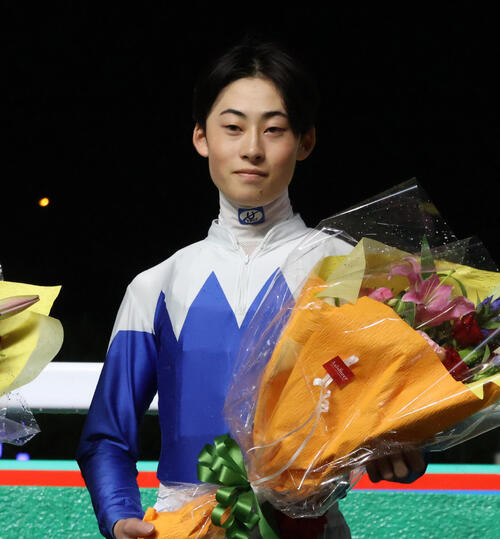 ヤングジョッキーズシリーズのトライアルラウンド船橋で第1戦を勝利した杉山海波騎手