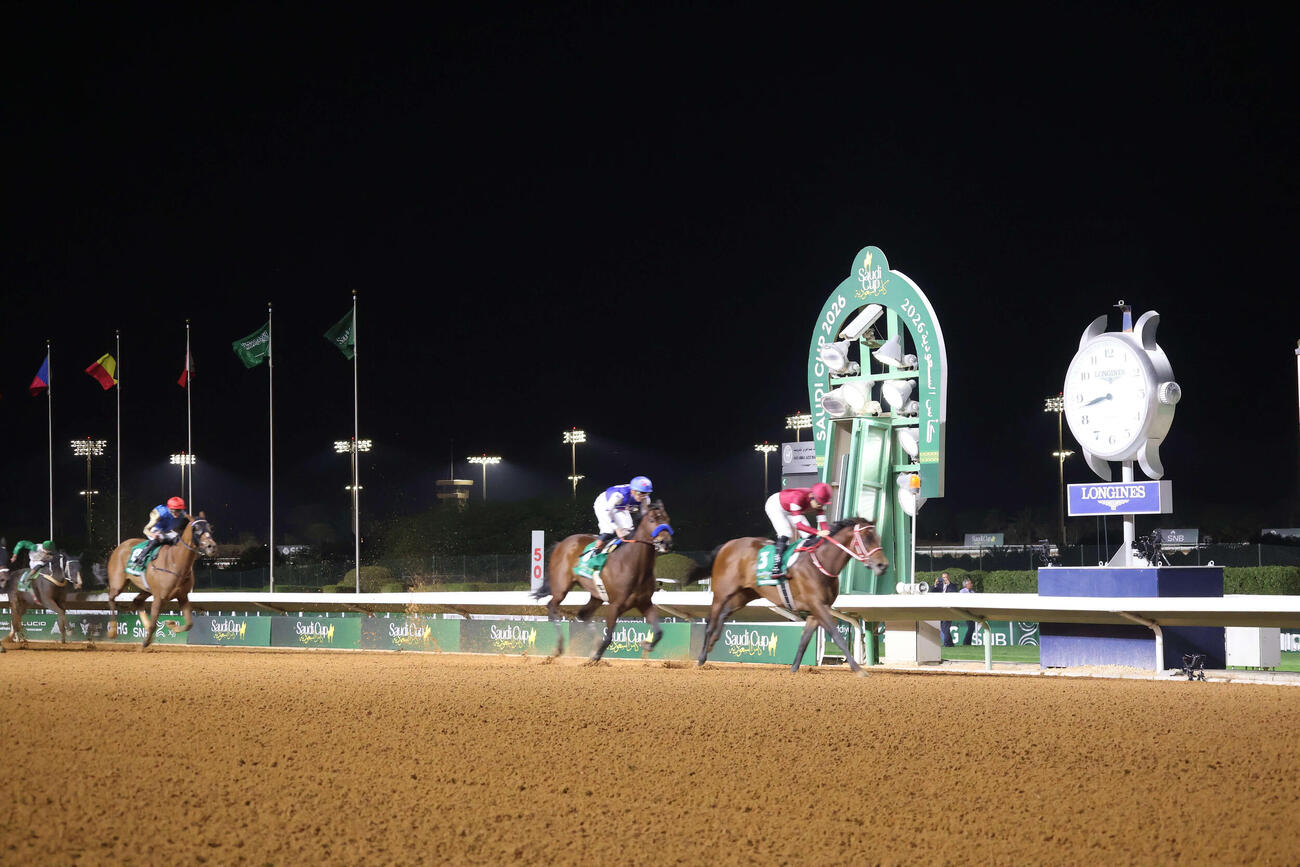 ナイソスを振り切りサウジC連覇を飾ったフォーエバーヤング（撮影・太田尚樹）