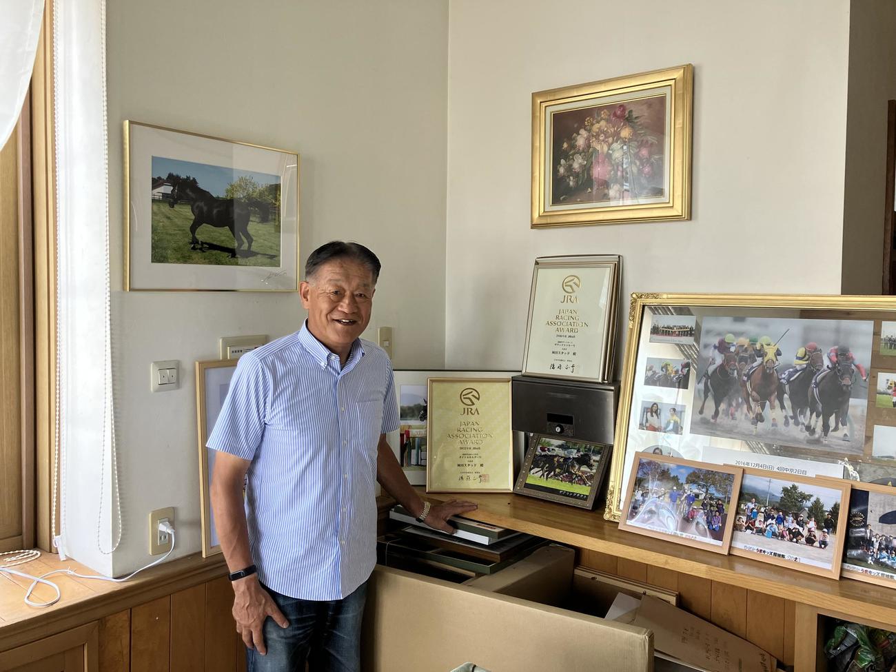 復活を期すタイトルホルダーについて思いを語った岡田牧雄氏（撮影・奥田隼人）