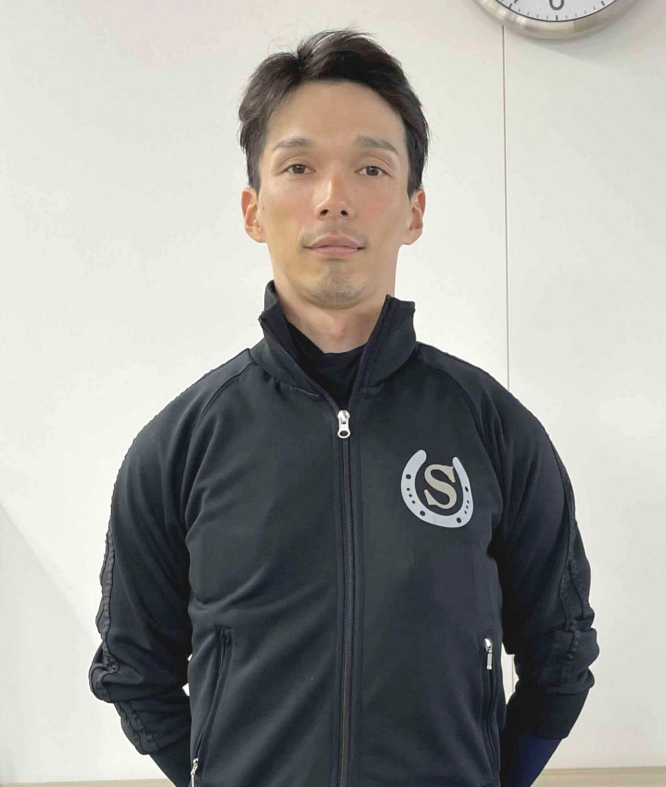 インタビュー後の上野騎手