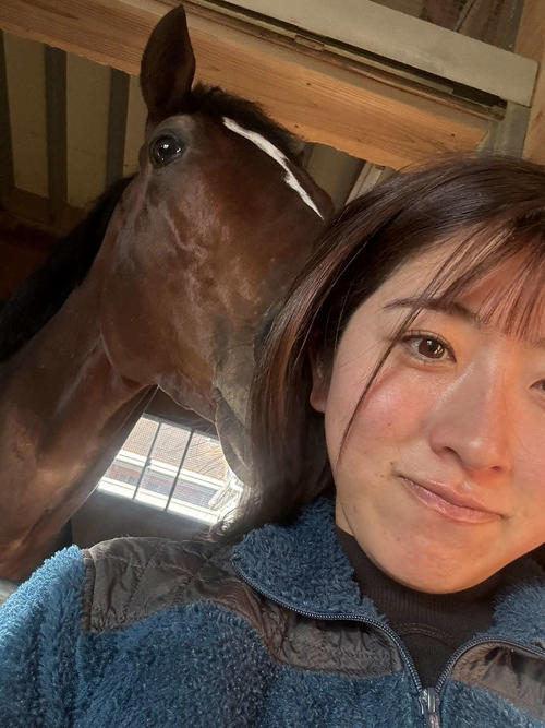 ホルトバージとともにホープフルS頑張ります！（本人提供）