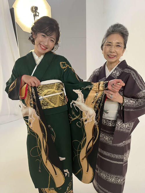 こだわりの振り袖を作ってもらいました！（本人提供）