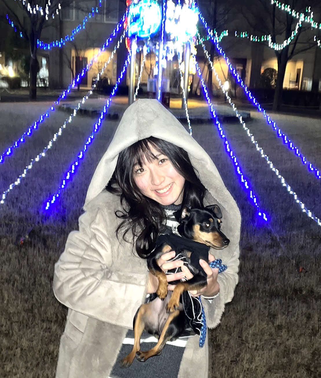 愛犬リーベと写真を撮りました！（本人提供）