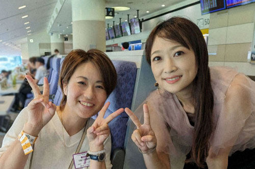阪神競馬場で久々に果那ちゃんに会いました