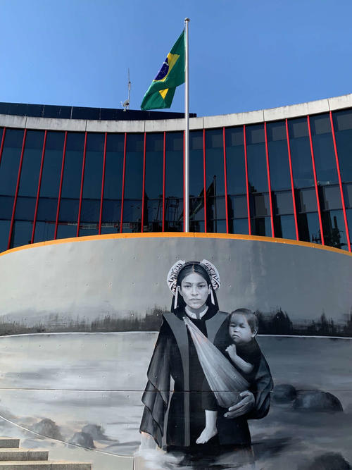 ぶらっと通りかかったブラジル大使館