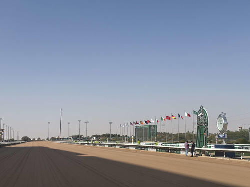 大一番を前にするキングアブドゥルアジーズ競馬場（撮影・三原充史（TIS））