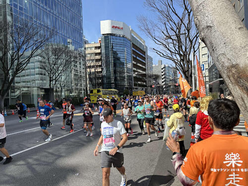 日曜は東京マラソンが行われました