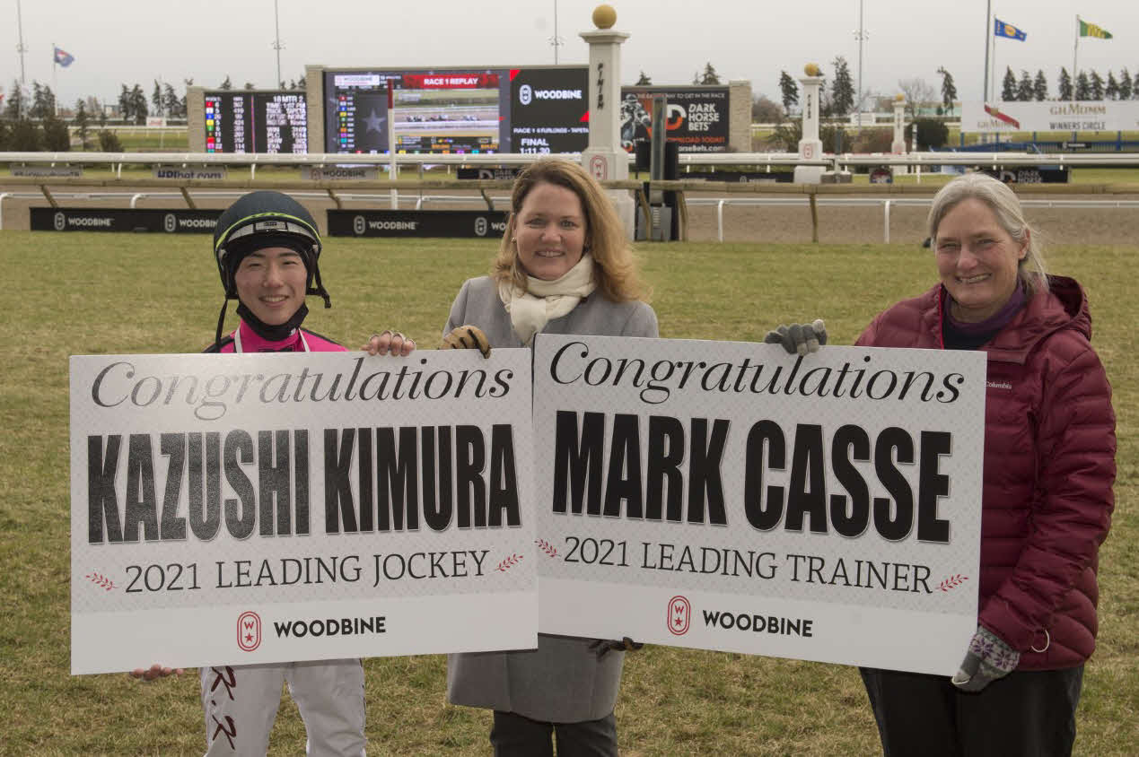 カナダでリーディングに輝いた木村和士騎手（左）（C）Michael Burns／Woodbine