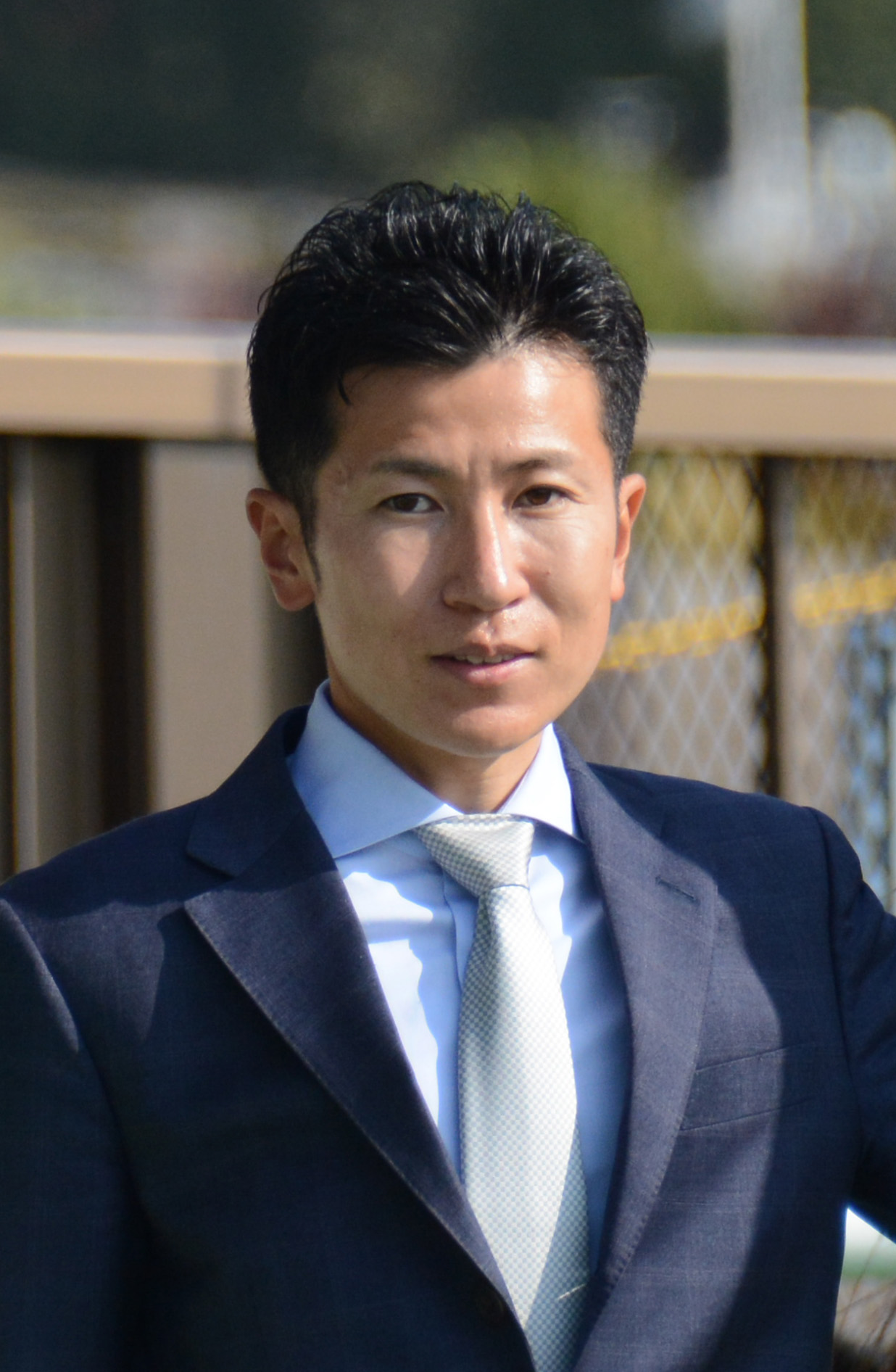田中博康調教師（2021年11月20日撮影）