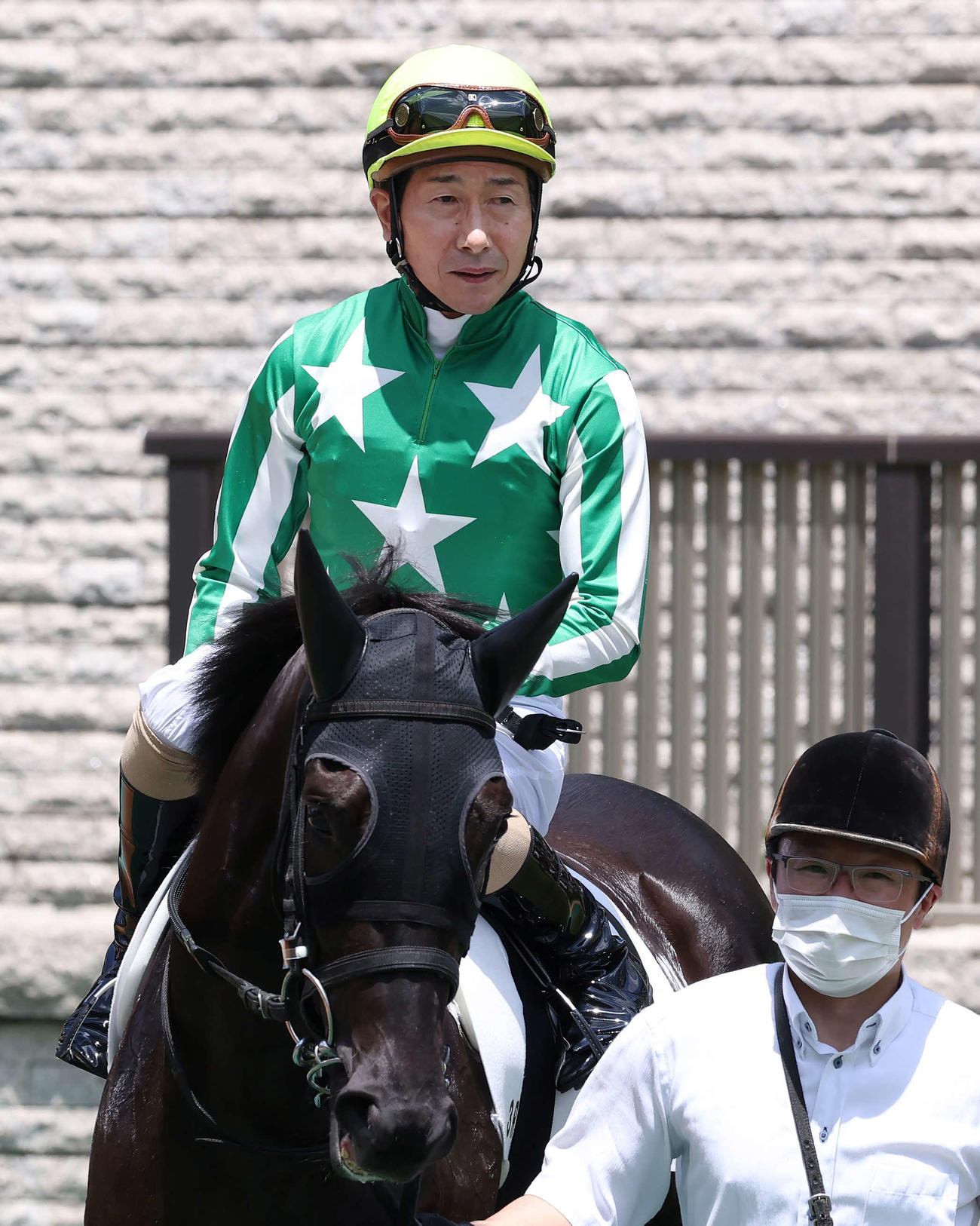 東京3R、3歳未勝利戦で昨年12月以来のレースを果たした柴田善騎手（撮影・丹羽敏通）