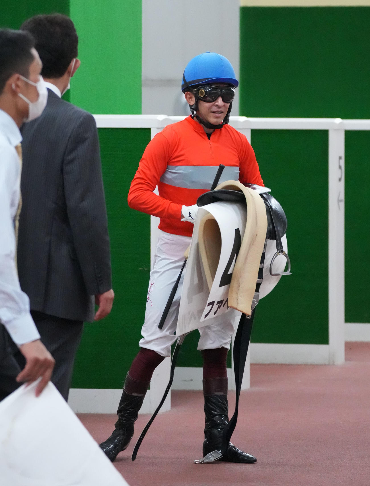 中京5R、4番ファベルで1万9000回騎乗を達成した福永祐一騎手（撮影・森本幸一）