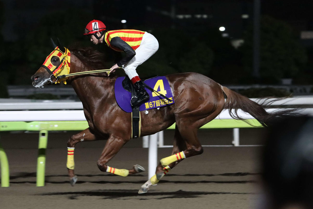 シャルフジンと御神本訓史騎手（2022年5月12日撮影）