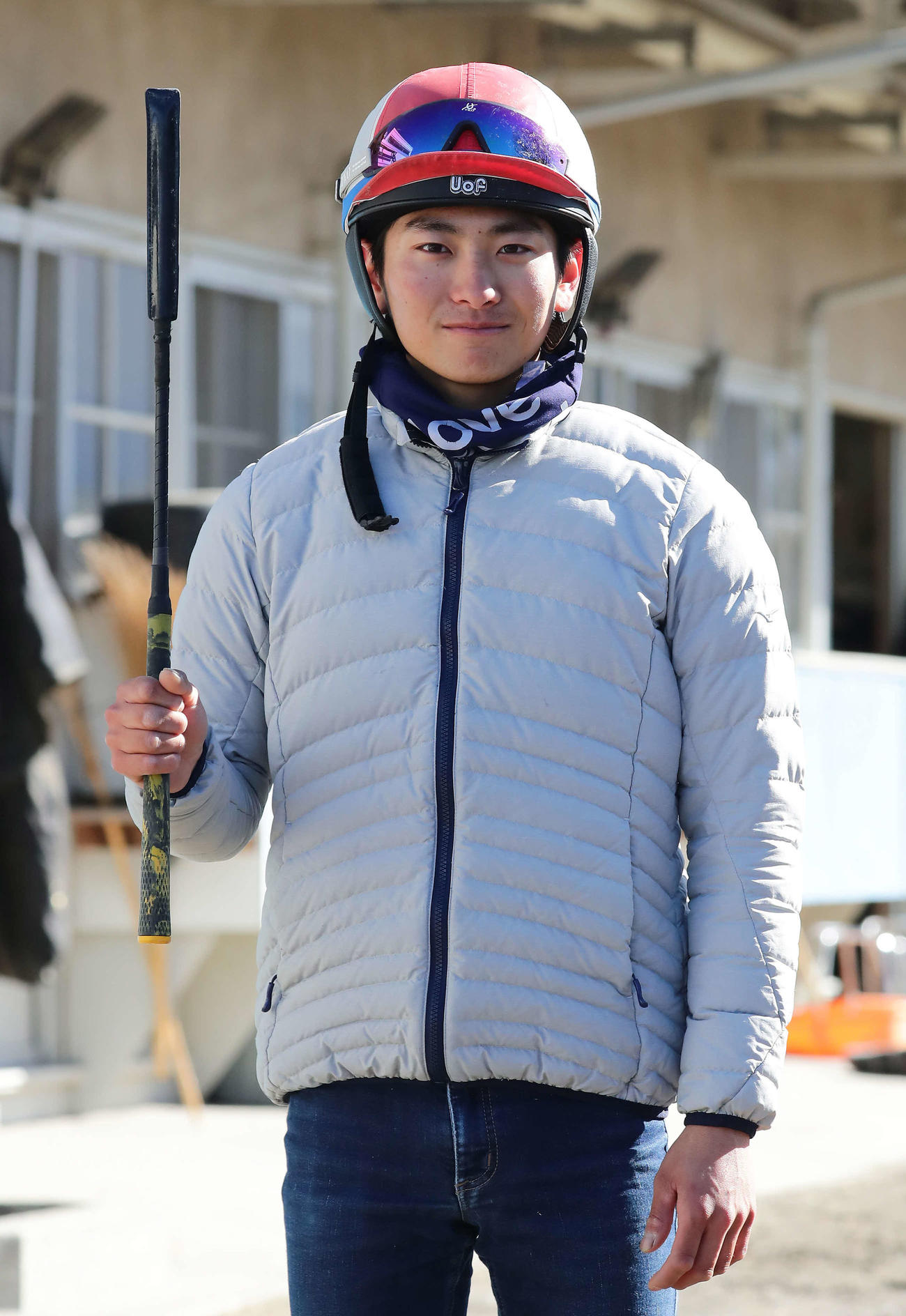 デビューする新人騎手の原騎手（撮影・丹羽敏通）