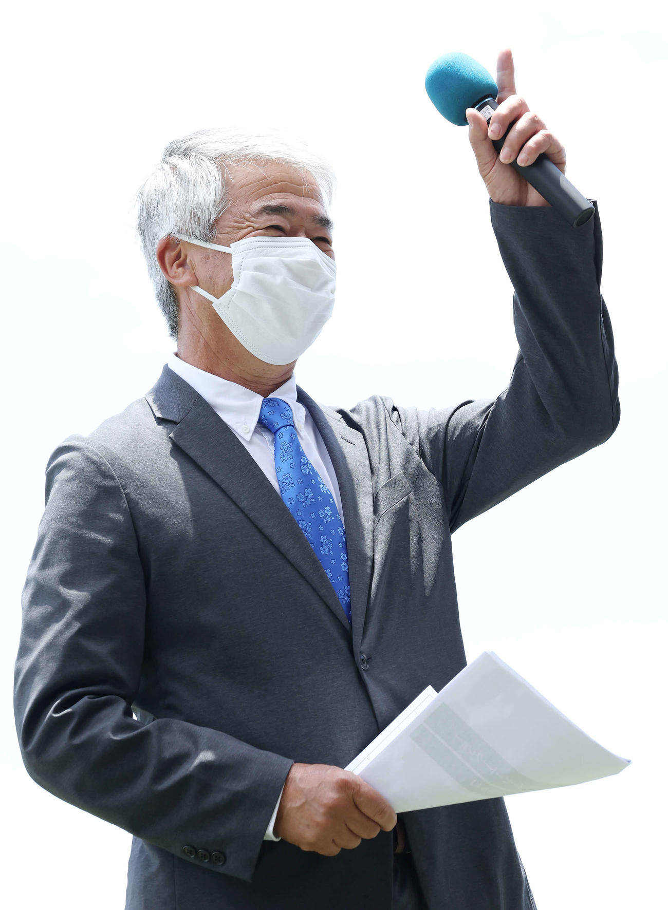 トークショーを行った藤沢和雄元調教師（撮影・丹羽敏通）