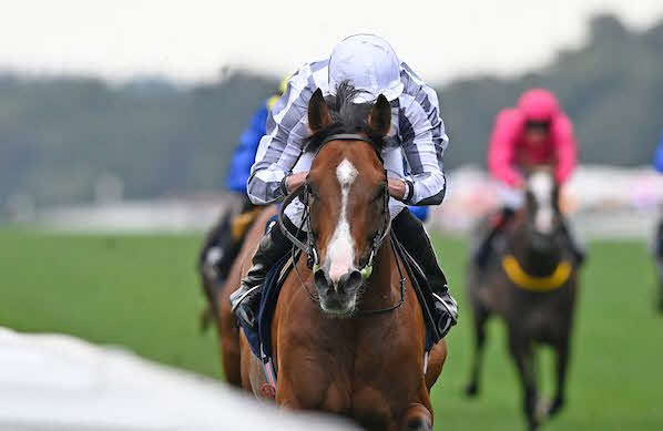 ハードウィックSを逃げ切ったブルームとムーア騎手（C)Megan Ridgwell,Royal Ascot