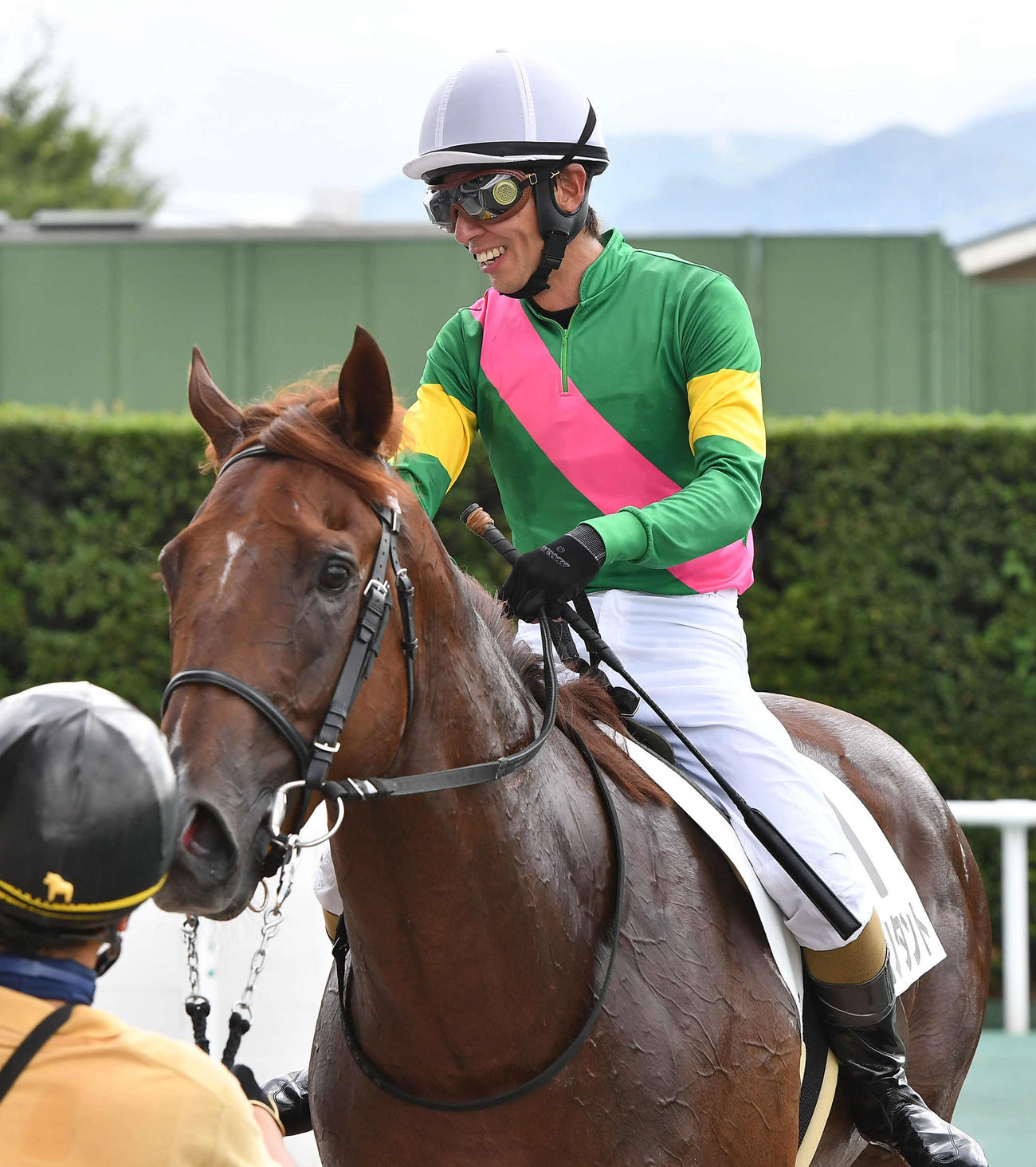 小倉6R新馬戦、1着のタガノタントと和田竜二騎手（撮影・岩下翔太）