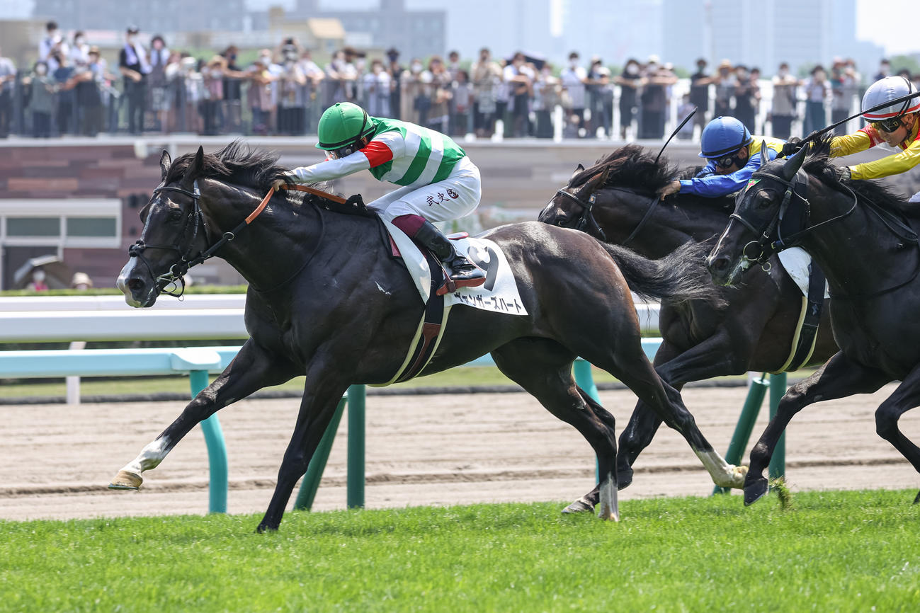 デビュー3戦目で初勝利を挙げたヴァンガーズハート（撮影・村野早祐）