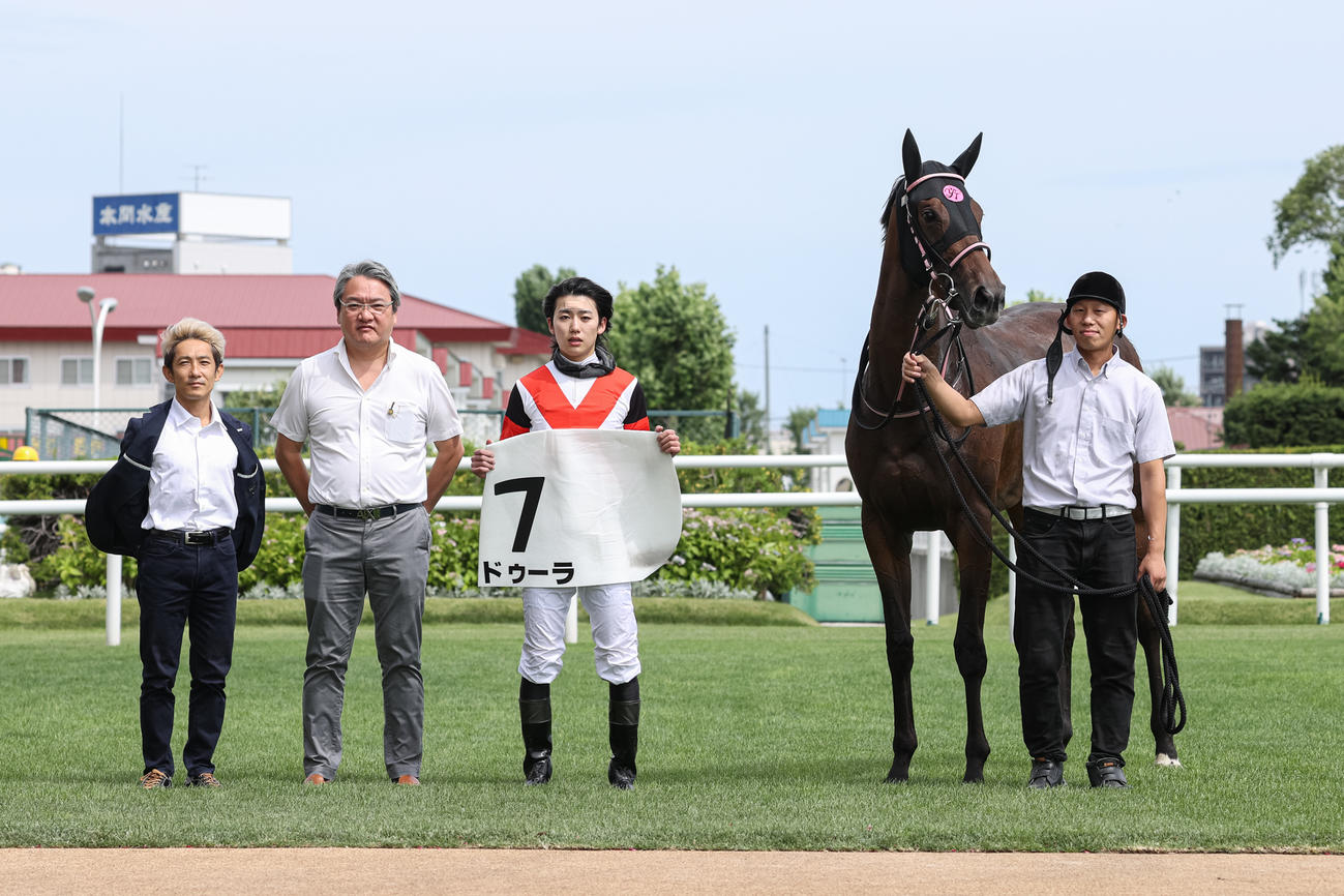 2歳未勝利を勝ち上がったドゥーラ（撮影・村野早祐）