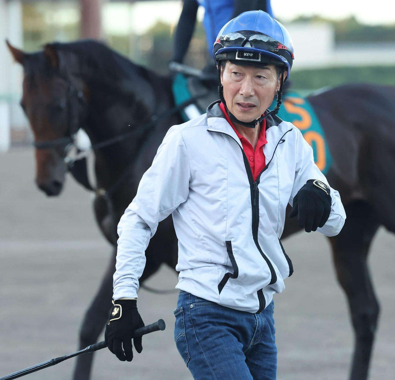 関屋記念で34年ぶりの勝利を目指す柴田善騎手（撮影・丹羽敏通）
