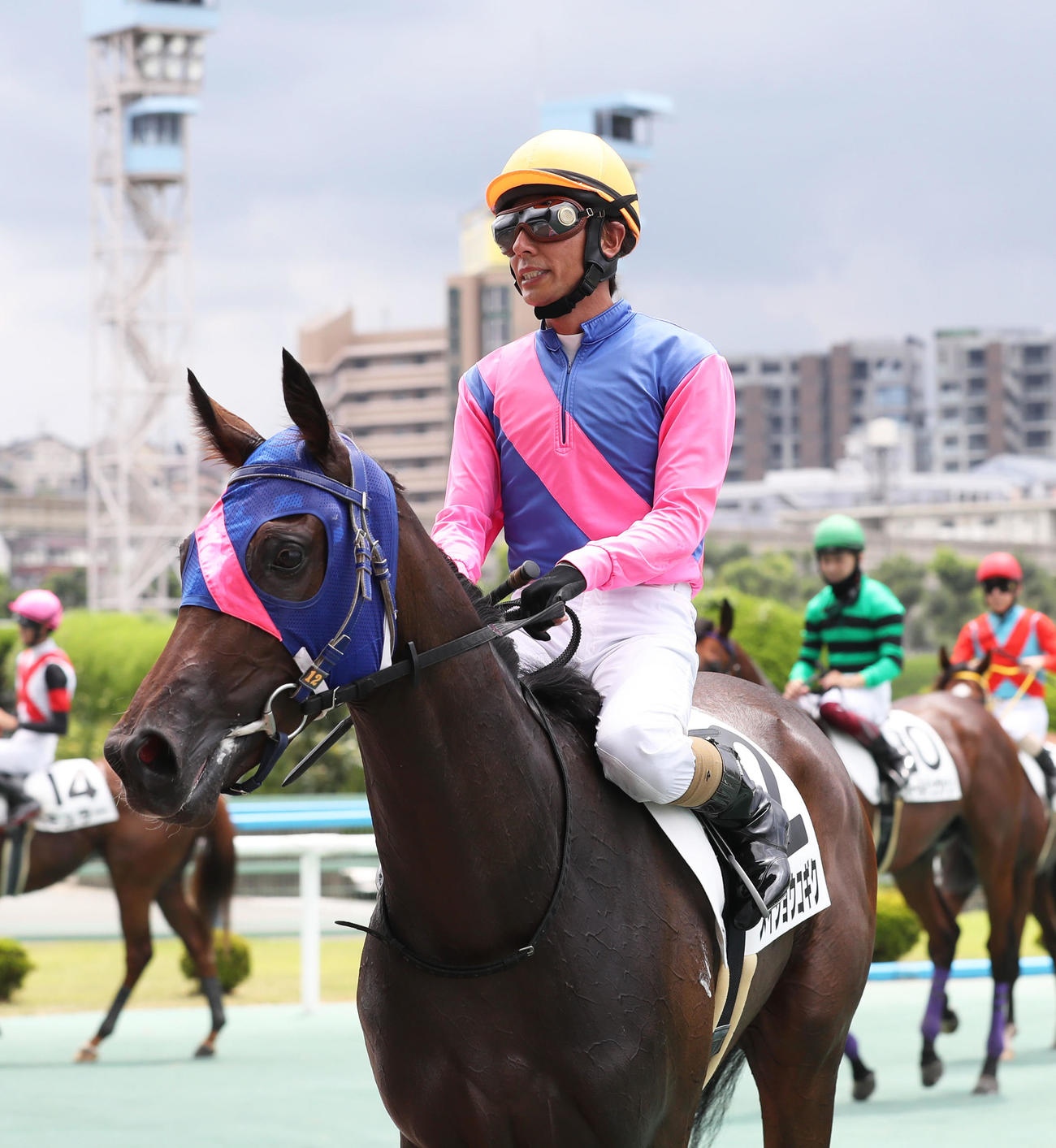 小倉5R2歳新馬　1着のメイショウコギクと和田竜二騎手（撮影・屋方直哉）