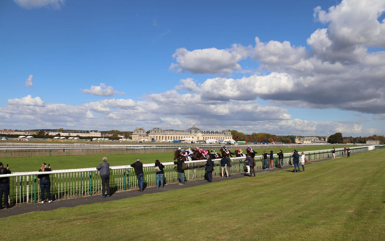 シャンティイ競馬場のレース風景（2018年10月3日撮影）